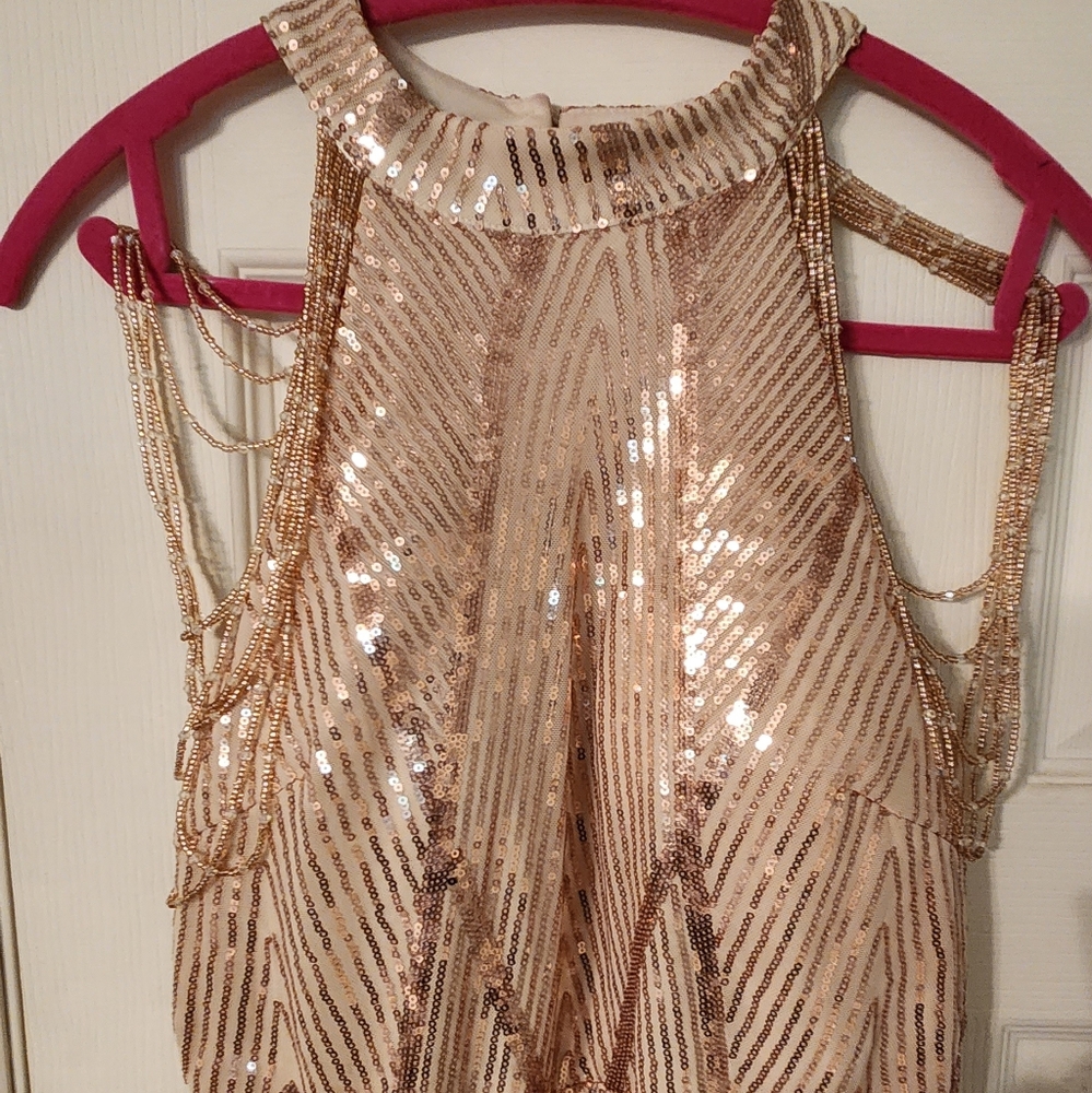 Sequin gown ..flapper dress